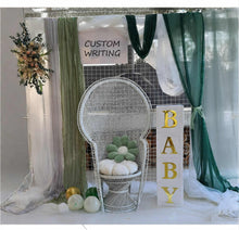 Load image into Gallery viewer, White mesh, green / pink – Baby boxes Package - HIRE ONLY