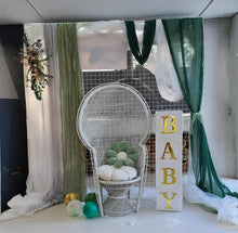 Load image into Gallery viewer, White mesh, green / pink – Baby boxes Package - HIRE ONLY