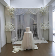 Load image into Gallery viewer, White mesh & 4 x white flowers Advanced Package 2 - HIRE ONLY