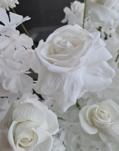 Load image into Gallery viewer, White mesh & 4 x white flowers - Deluxe Package 2 - HIRE ONLY