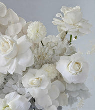 Load image into Gallery viewer, White Bride & Groom table flowers - HIRE ONLY