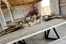 Load image into Gallery viewer, Boho Style Bride & Groom Table flowers – 2.5m long