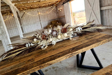 Load image into Gallery viewer, Boho Style Bride & Groom Table flowers – 2.5m long