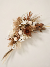 Load image into Gallery viewer, Boho Rustic welcome sign flowers, arbour, easel, backdrop - HIRE ONLY