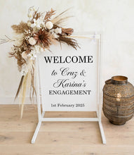 Load image into Gallery viewer, Boho Rustic welcome sign flowers & welcome frame - HIRE ONLY