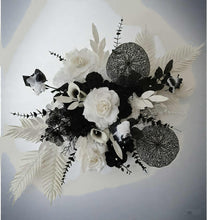 Load image into Gallery viewer, Black & white Blokes Birthday package w wheels cake stand - HIRE ONLY