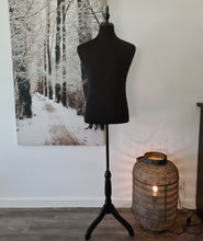 Load image into Gallery viewer, Male Mannequin in black – Grooms Preparation Room - HIRE ONLY