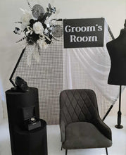 Load image into Gallery viewer, Grooms Preparation Room – Deluxe Set up - HIRE ONLY