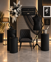 Load image into Gallery viewer, Grooms Preparation Room – Deluxe Set up - HIRE ONLY
