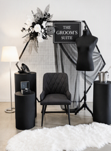Load image into Gallery viewer, Grooms Preparation Room – Deluxe Set up - HIRE ONLY
