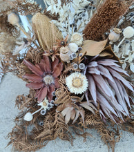 Load image into Gallery viewer, Australian natives (boho rustic) dry floor/plinth flowers - HIRE ONLY