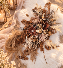 Load image into Gallery viewer, Australian native (boho rustic) dry hanging flowers for arch / backrop / arbour - MEDIUM - HIRE ONLY