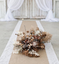 Load image into Gallery viewer, Australian native (boho rustic) dry hanging flowers for arch / backrop / arbour - LARAGE - HIRE ONLY