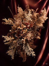 Load image into Gallery viewer, Australian native (boho rustic) dry hanging flowers for arch / backrop / arbour - LARAGE - HIRE ONLY