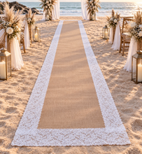 Load image into Gallery viewer, Wedding aisle runner – Boho style - HIRE ONLY