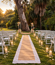 Load image into Gallery viewer, Wedding aisle runner – Boho style - HIRE ONLY