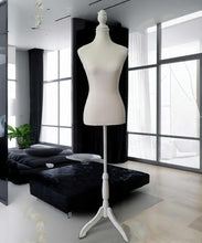 Load image into Gallery viewer, Female Mannequin in white – Bridal Preparation Rm - HIRE ONLY