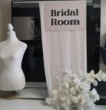 Load image into Gallery viewer, Bridal Preparation Room – White acrylic board - HIRE ONLY