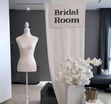 Load image into Gallery viewer, Bridal Preparation Room – White acrylic board - HIRE ONLY