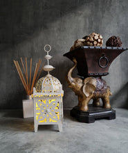 Load image into Gallery viewer, White boho table lantern - SMALL - HIRE ONLY