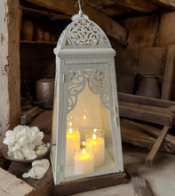 Load image into Gallery viewer, White boho lantern – XL - HIRE ONLY