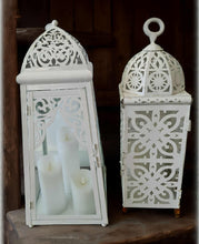 Load image into Gallery viewer, White boho lantern – XL - HIRE ONLY