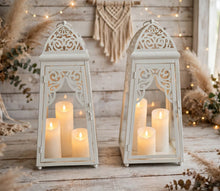Load image into Gallery viewer, White boho lantern – XL - HIRE ONLY