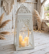 Load image into Gallery viewer, White boho lantern – XL - HIRE ONLY