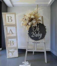 Load image into Gallery viewer, Boho neutral Baby Shower welcome sign - HIRE ONLY