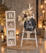 Load image into Gallery viewer, Boho neutral Baby Shower welcome sign - HIRE ONLY