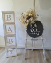 Load image into Gallery viewer, Boho neutral Baby Shower welcome sign & lantern - HIRE ONLY