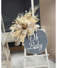 Load image into Gallery viewer, Boho neutral Baby Shower welcome sign & medium urn - HIRE ONLY
