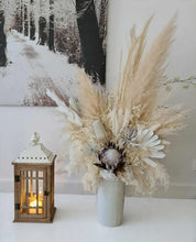 Load image into Gallery viewer, Boho rustic wood lantern - MEDIUM - HIRE ONLY