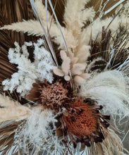 Load image into Gallery viewer, Large Boho Rustic flowers in Ribbed urn - HIRE ONLY