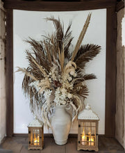 Load image into Gallery viewer, Tall Boho Rustic flowers urn - XL - HIRE ONLY