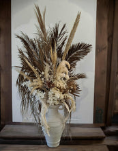 Load image into Gallery viewer, Tall Boho Rustic flowers urn - XL - HIRE ONLY