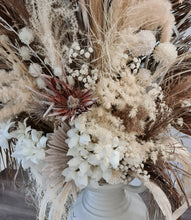 Load image into Gallery viewer, Tall Boho Rustic flowers urn - XL - HIRE ONLY