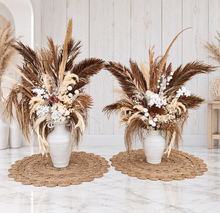 Load image into Gallery viewer, Boho Rustic flowers urn - LARGE - HIRE ONLY