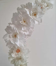 Load image into Gallery viewer, Plain arch / backdrop & white flowers - HIRE ONLY