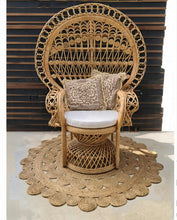Load image into Gallery viewer, Boho Queen Peacock Chair - HIRE ONLY