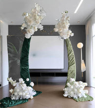 Load image into Gallery viewer, Set of 2 White Curved backdrop Metal arch frame - HIRE ONLY
