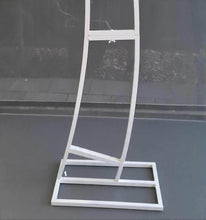 Load image into Gallery viewer, Set of 2 White Curved backdrop Metal arch frame - HIRE ONLY