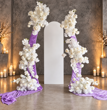 Load image into Gallery viewer, Set of 3 White Curved backdrop arch frames - HIRE ONLY
