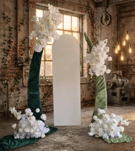 Load image into Gallery viewer, Set of 3 White Curved backdrop arch frames - HIRE ONLY