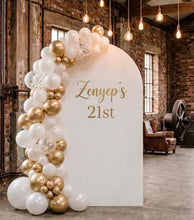 Load image into Gallery viewer, Foldable plain white arch backdrop - 1.8m - HIRE ONLY