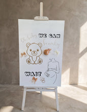 Load image into Gallery viewer, Baby shower neutral welcome sign (easel & board) - HIRE ONLY