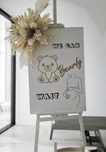 Load image into Gallery viewer, Baby shower neutral welcome sign w flowers - HIRE ONLY