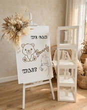 Load image into Gallery viewer, Baby shower neutral welcome sign w flowers - HIRE ONLY
