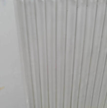 Load image into Gallery viewer, White cement look square ripple plinth cake / flower stand – 90cm - HIRE ONLY