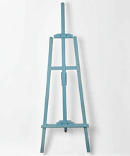 Load image into Gallery viewer, Blue wash wooden easel – 1.55m - HIRE ONLY